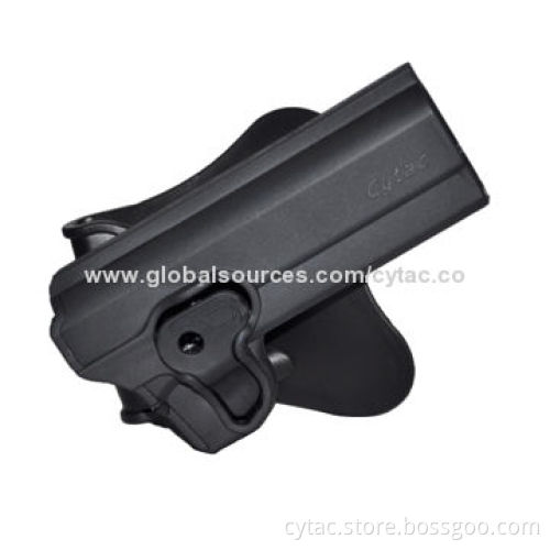 Release button pistol holster for 1911 variant handguns